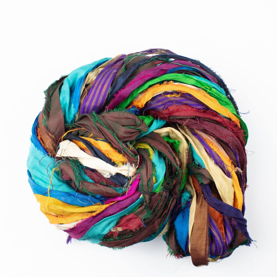 Sari Silk Ribbon - "At the Bahamas" - Darn Good Yarn