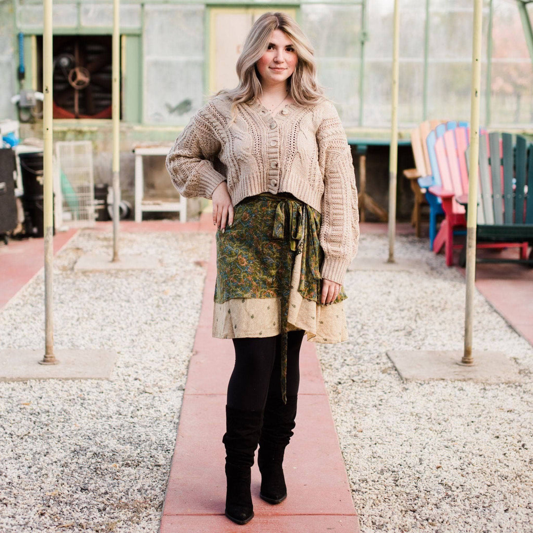 The Original Sari Wrap Skirt - Darn Good Yarn