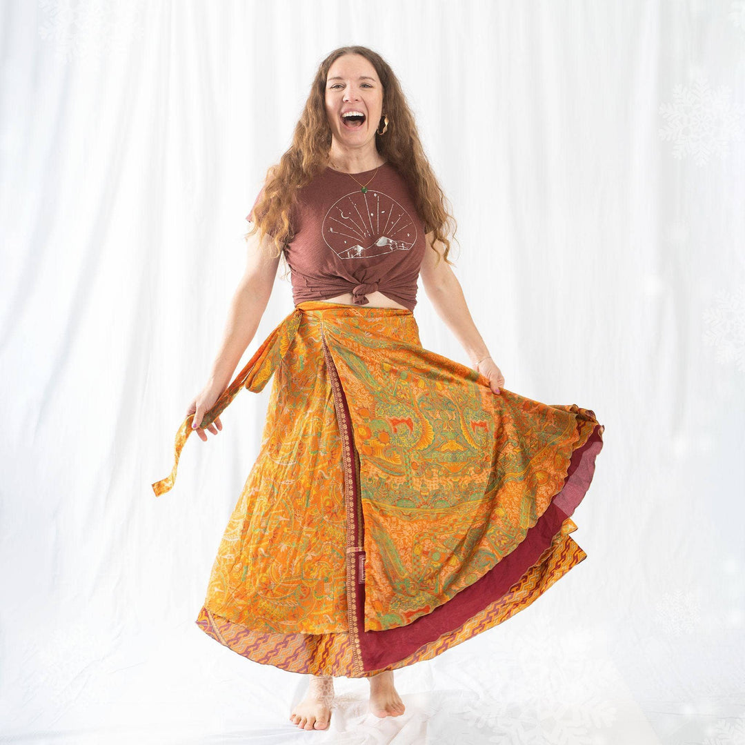 The Original Sari Wrap Skirt - Darn Good Yarn