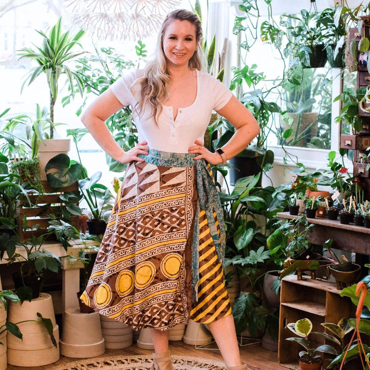 The Original Sari Wrap Skirt - Darn Good Yarn