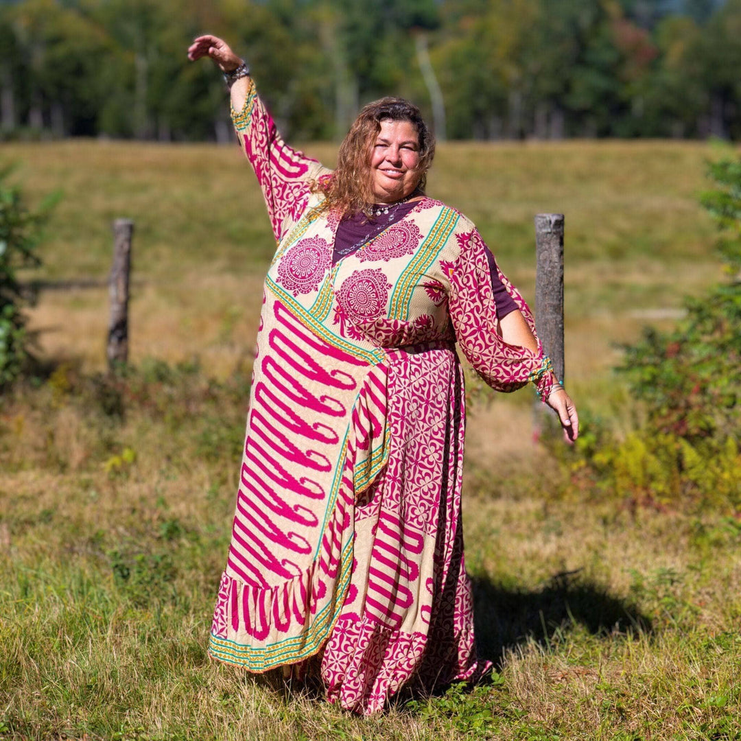 Seconds and Surplus Zaria Wrap Dress - Darn Good Yarn