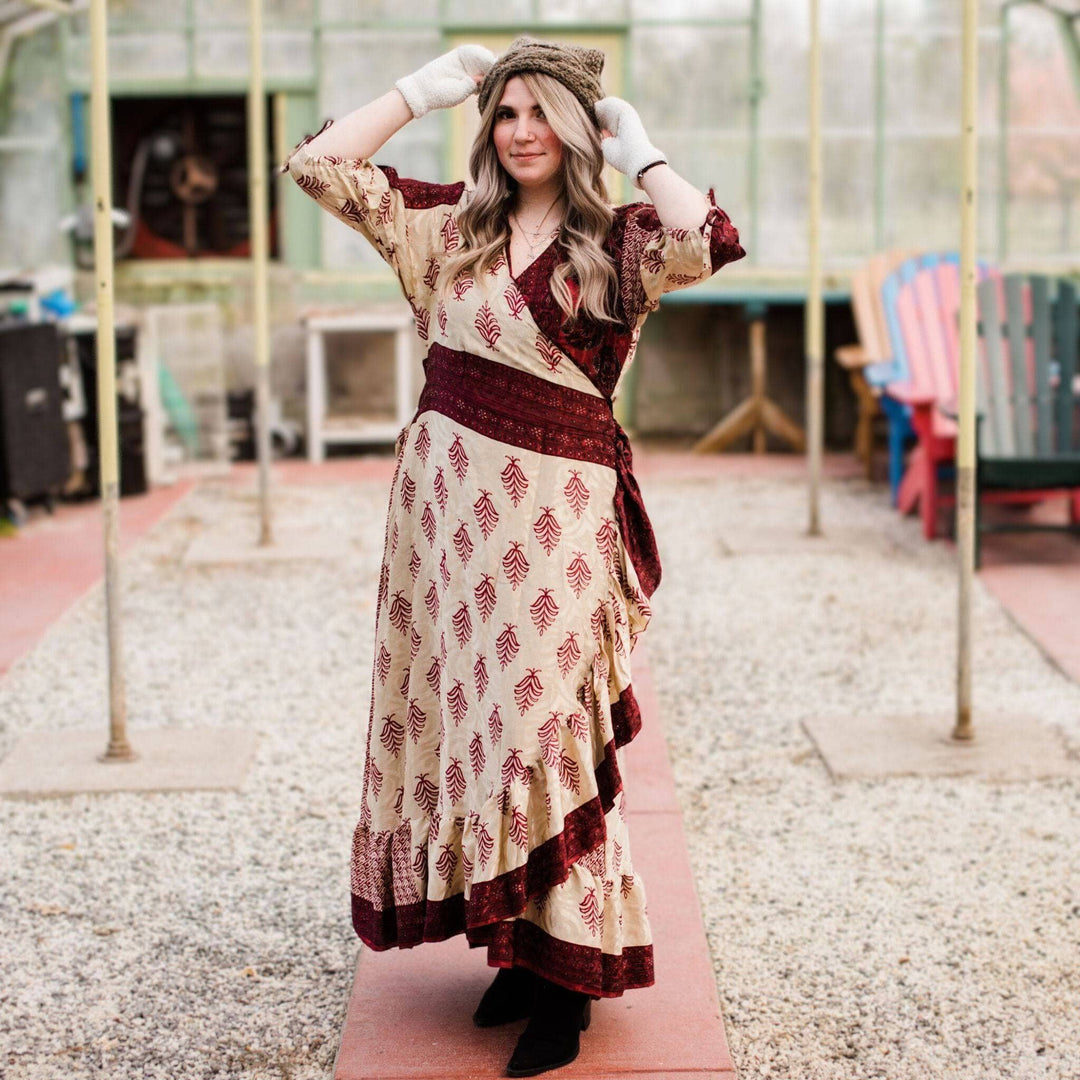 Seconds and Surplus Zaria Wrap Dress - Darn Good Yarn