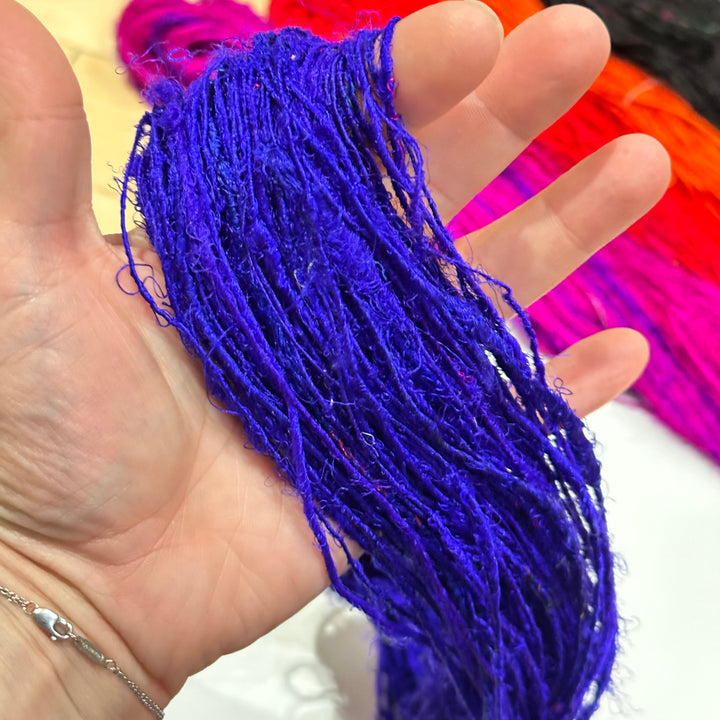 Surplus Discontinued Colors: Recycled Silk Yarn "Lux Adventure" - Darn Good Yarn