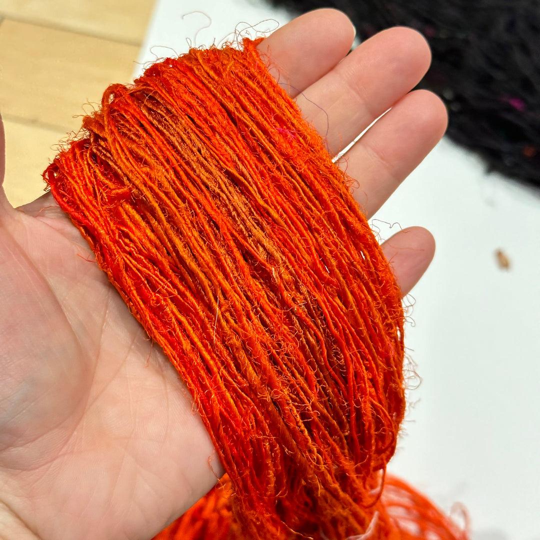 Surplus Discontinued Colors: Recycled Silk Yarn "Lux Adventure" - Darn Good Yarn