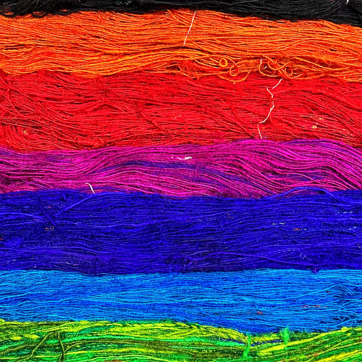 Surplus Discontinued Colors: Recycled Silk Yarn "Lux Adventure" - Darn Good Yarn