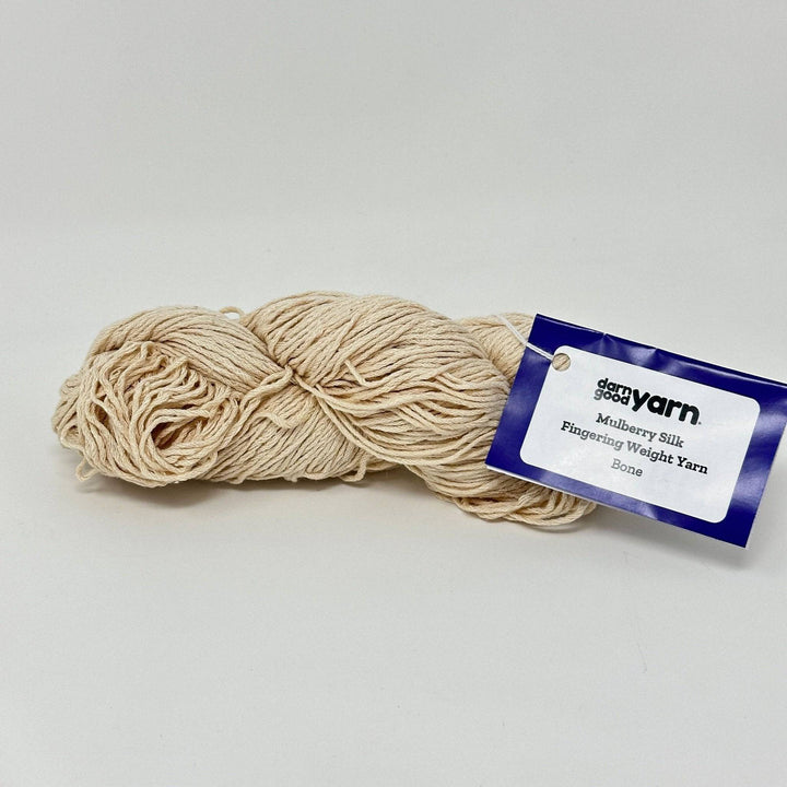 Surplus Discontinued Colors: Mulberry Silk Fingering Weight Yarn - Darn Good Yarn