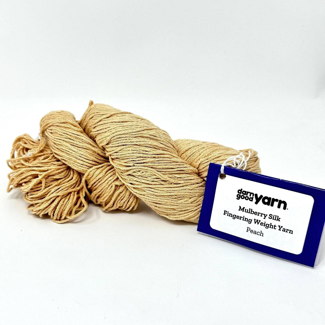 Surplus Discontinued Colors: Mulberry Silk Fingering Weight Yarn - Darn Good Yarn