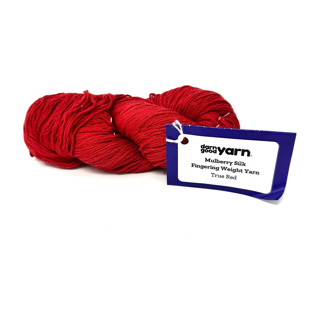 Surplus Discontinued Colors: Mulberry Silk Fingering Weight Yarn - Darn Good Yarn