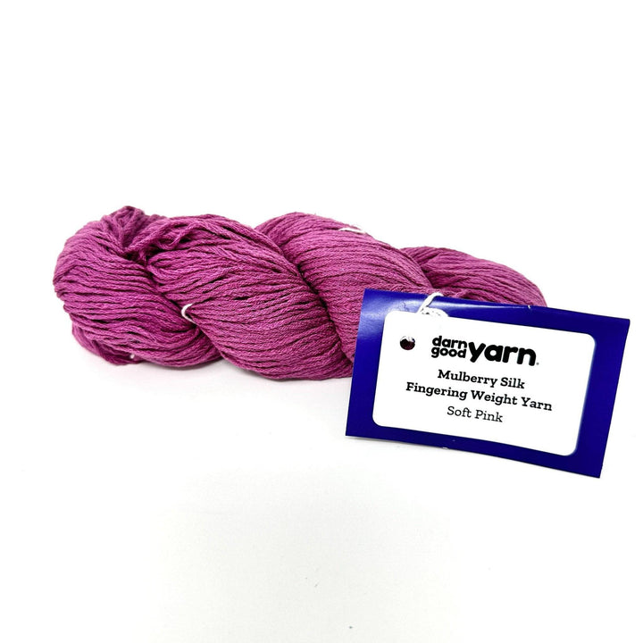 Surplus Discontinued Colors: Mulberry Silk Fingering Weight Yarn - Darn Good Yarn