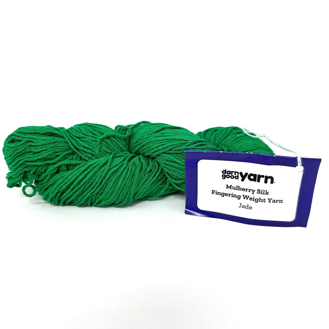 Surplus Discontinued Colors: Mulberry Silk Fingering Weight Yarn - Darn Good Yarn