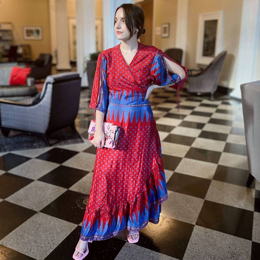 Seconds and Surplus Zaria Wrap Dress - Darn Good Yarn