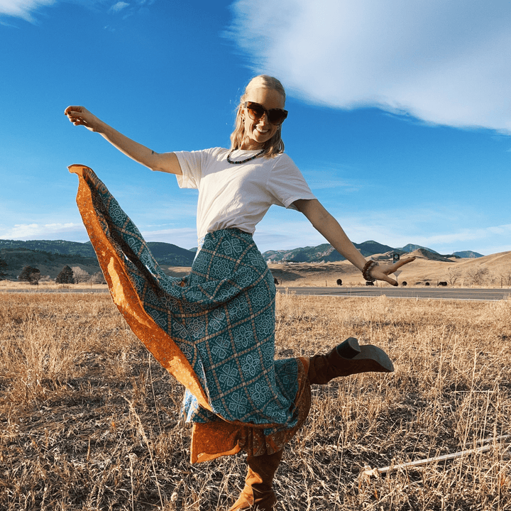 The Original Sari Wrap Skirt - Darn Good Yarn