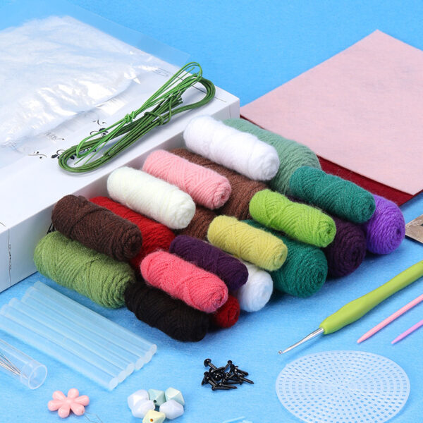 Funny Plant Series Handmade Diy Crochet Wool Material Package