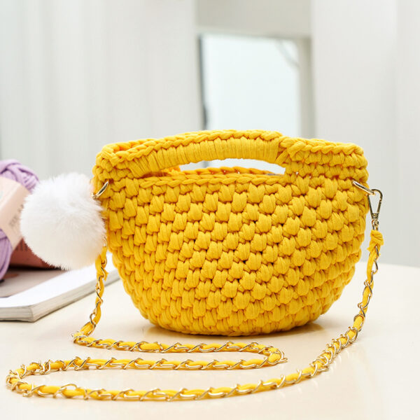 Hyuna The Same Woven Change Diy Diagonal Crochet Mini One-shoulder Material Bag