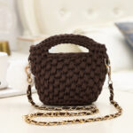 Hyuna The Same Woven Change Diy Diagonal Crochet Mini One-shoulder Material Bag