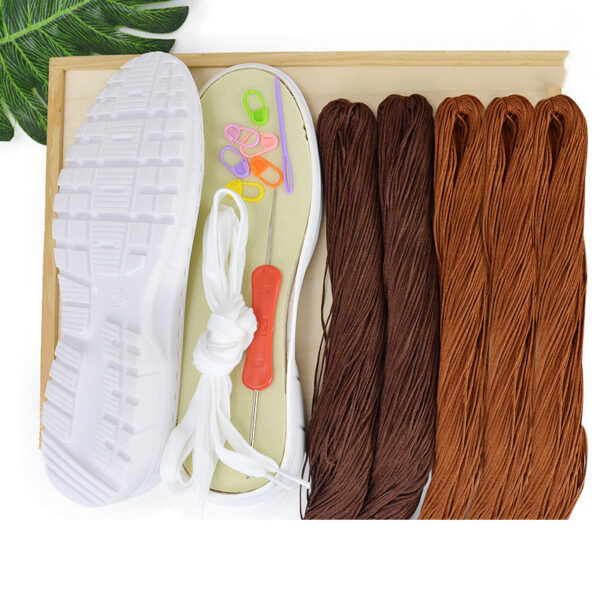 Hand Woven Sandals Hollow Crochet Breathable Shoe Material Pack