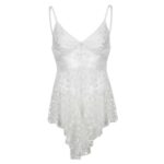 Women's Fashion Simple Embroidery Crochet Hollow Halter Dress