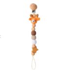 Wool Crochet Cartoon Elephant Giraffe Anti-drop Chain