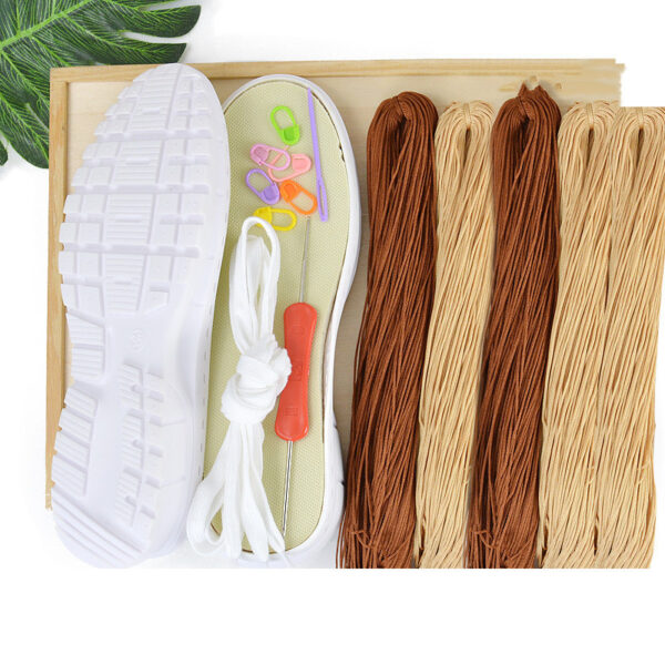 Hand Woven Sandals Hollow Crochet Breathable Shoe Material Pack