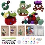 Funny Plant Series Handmade Diy Crochet Wool Material Package