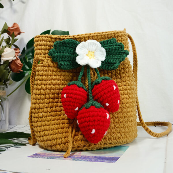 Hand Knitting To Make Crochet Diy Material Bag