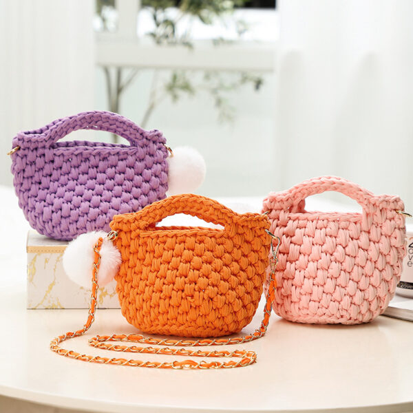 Hyuna The Same Woven Change Diy Diagonal Crochet Mini One-shoulder Material Bag